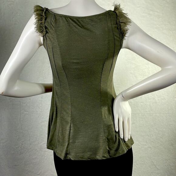 Anthropologie All-Seasons Top- The First Flight Tank By Deletta. XS Loden Green - Picture 7 of 12